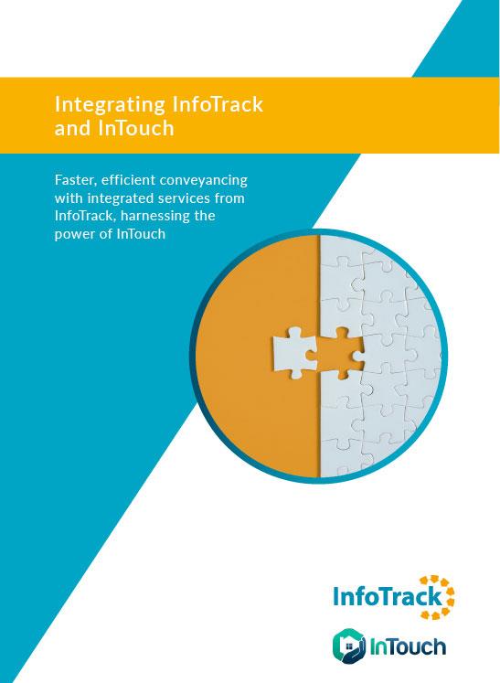 brochure cover for InfoTrack and InTouch integration